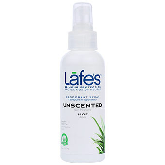 Lafe's Natural & Organic Deodorant Spray with Aloe Vera, 4 oz, Lafe's Natural & Organic
