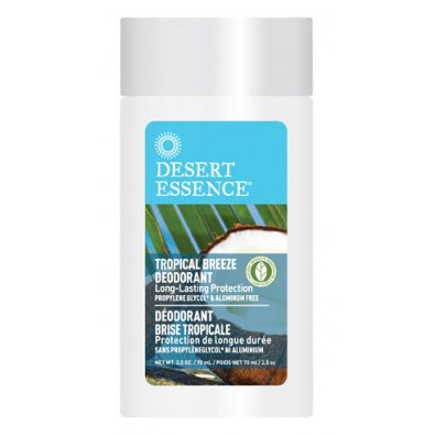 Desert Essence Deodorant Tropical Breeze, 2.5 oz, Desert Essence