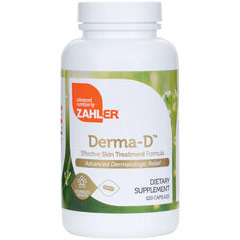 Zahler Derma-D, Dermatologic Relief, 120 Capsules, Zahler