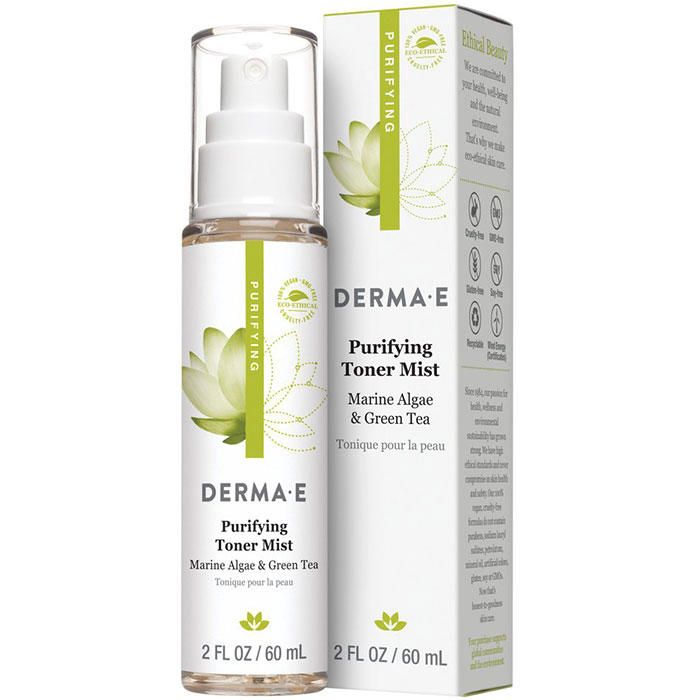 Derma E Derma-E Purifying Toner Mist, With Marine Algae & Green Tea, 2 oz, Derma E