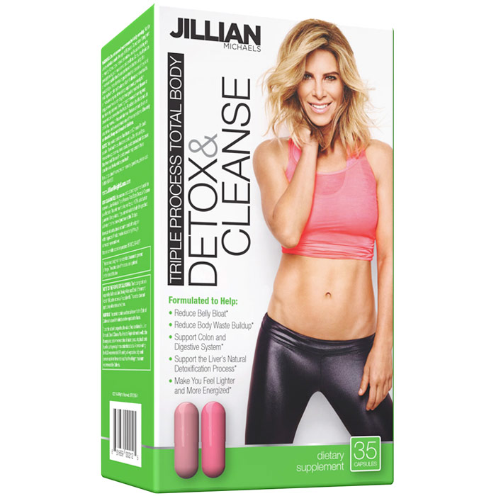 Jillian Michaels Triple Process Total Body Detox & Cleanse Plus Probiotic Replenishment, 35 MetaCaps, Jillian Michaels