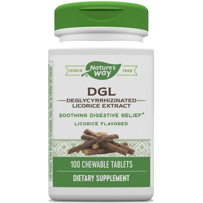 Enzymatic Therapy DGL, 100 Chewable Tablets, Enzymatic Therapy