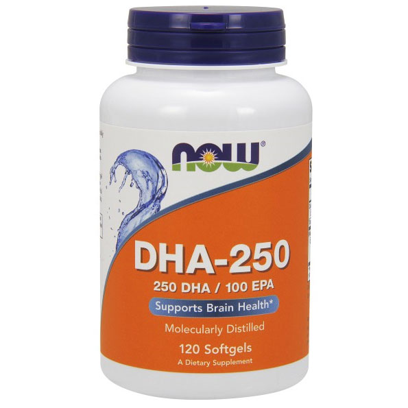 NOW Foods DHA 250, 120 Softgels, NOW Foods