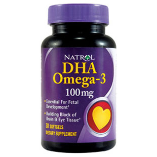 Natrol DHA Omega-3 100mg, 30 Softgels, Natrol