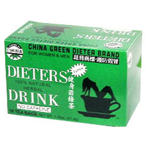 Uncle Lee's Tea China Green Dieter Brand, Dieter's Drink for Weight Loss, 18 Tea Bags, Uncle Lee's Tea