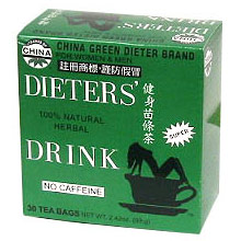 Uncle Lee's Tea China Green Dieter Brand, Dieter's Drink for Weight Loss, 30 Tea Bags, Uncle Lee's Tea