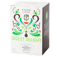 Higher Living Teas Organic Herb Infusions, Digest Delight Tea, 15 Bags, Higher Living