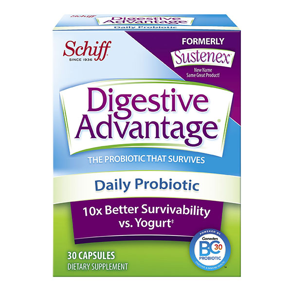 Schiff Digestive Advantage Daily Probiotic, 30 Capsules, Schiff