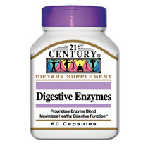 21st Century HealthCare Digestive Enzymes 60 Capsules, 21st Century Health Care