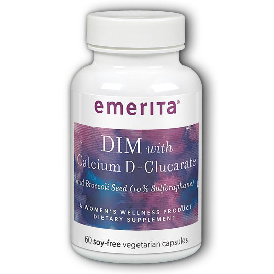 Emerita DIM Formula with Calcium D-Glucarate, 60 Capsules, Emerita
