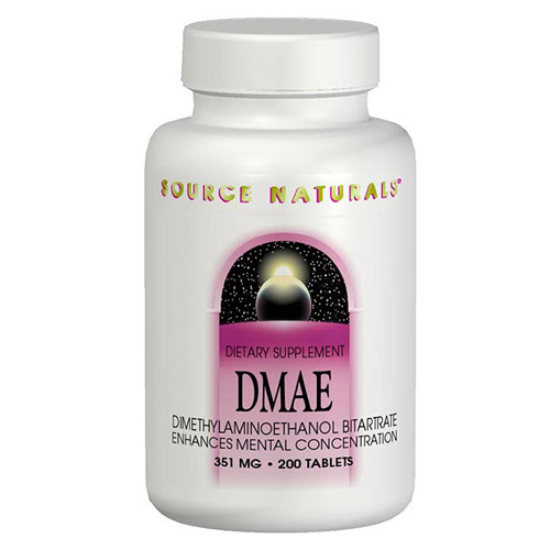 Source Naturals DMAE (Dimethylaminoethanol) 351mg 50 tabs from Source Naturals