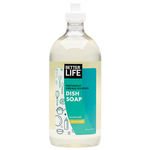 Better Life Green Cleaning Dish It Out, Natural Liquid Dish Soap, Clary Sage & Citrus, 22 oz, Better Life Green Cleaning