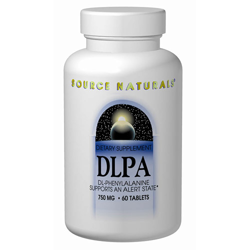 Source Naturals DLPA (DL-Phenylalanine) 375mg 60 tabs from Source Naturals