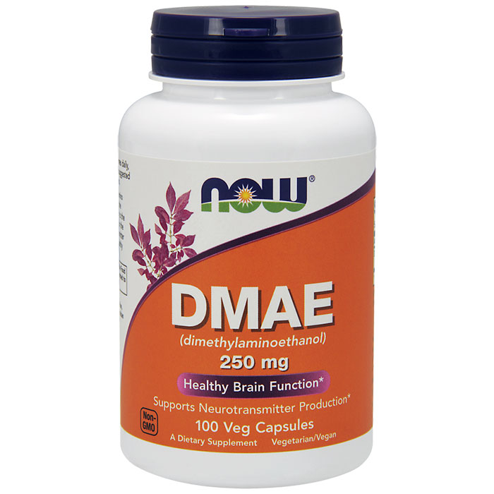 NOW Foods DMAE (Dimethylaminoethanol) 250mg 100 Vcaps, NOW Foods