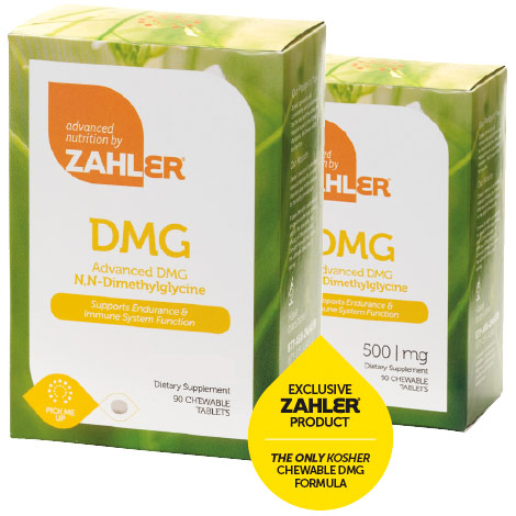 Zahler DMG 250 mg, Supports Endurance & Immune System Function, 90 Chewable Tablets, Zahler