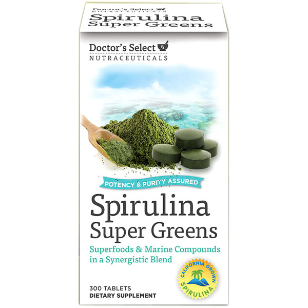 Doctor's Select Doctor's Select Spirulina Super Greens, 300 Tablets