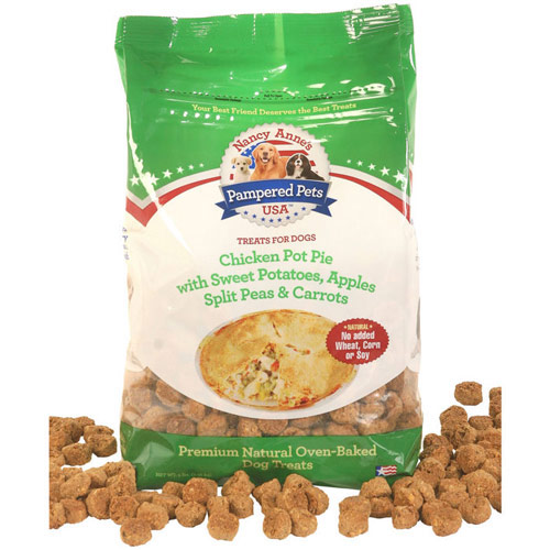 Pampered Pets USA Dog Treats, Chicken Pot Pie with Sweet Potatoes, Apples, Split Peas & Carrots Dog Cookies, 5 lb, Pampered Pets USA