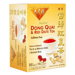 Prince of Peace Dong Quai & Red Date Instant Tea, 10 Bag, Prince of Peace