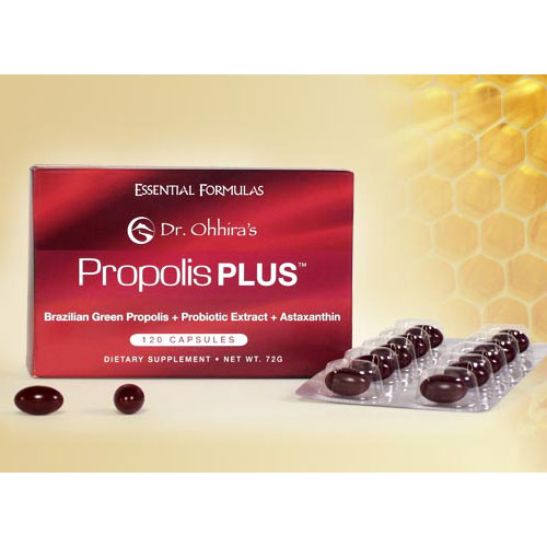 Essential Formulas Dr. Ohhira's Propolis PLUS, With Probiotic & Astaxanthin, 30 Capsules, Essential Formulas