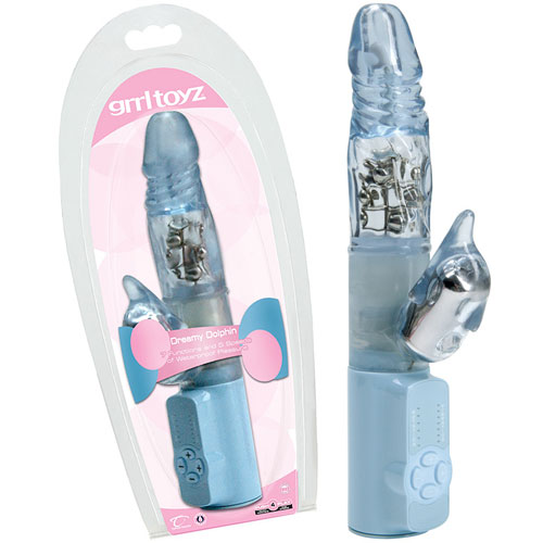 Topco Grrl Toyz Dreamy Dolphin Rabbit Vibrator, Topco Grrl Toyz