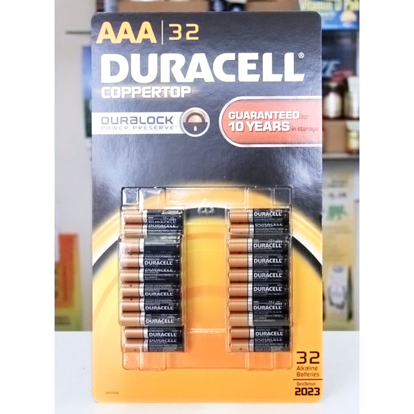 Duracell Duracell Coppertop AAA 32 Alkaline Batteries 1.5V, 32 Pack