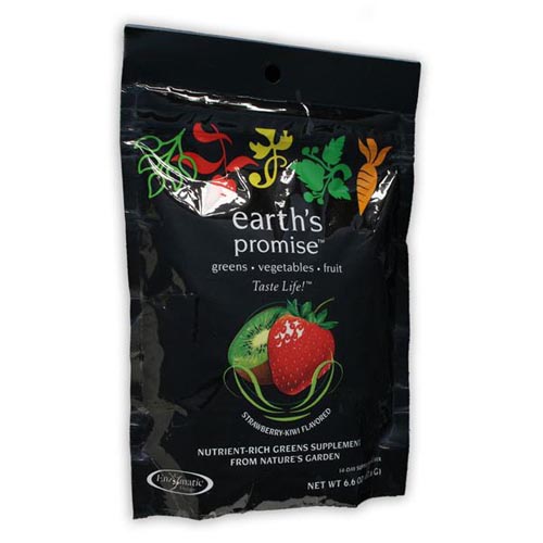 Enzymatic Therapy Earth's Promise Green, Strawberry-Kiwi, 14-Day Supply, Enzymatic Therapy