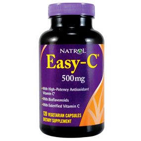 Natrol Easy-C 500 mg with Bioflavonoids, 60 Vegetarian Capsules, Natrol