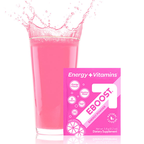 EBOOST EBOOST Energy Drink Mix Effervescent Powder, 20 Packets