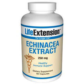Life Extension Echinacea Extract 250 mg, 60 Capsules, Life Extension