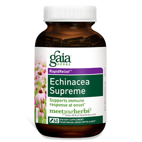 Gaia Herbs Echinacea Supreme, 30 Liquid Phyto-Caps, Gaia Herbs