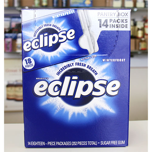 Eclipse Eclipse Sugar Free Gum, Winterfrost, 18 Pieces x 14 Packs (252 Pieces Total)