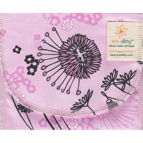 Eco Ditty Eco Ditty Wich Ditty Reusable Sandwich Bag, Fields of Pink