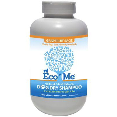 Eco-Me Eco-Me Dog Dry Shampoo Powder, Natural Plant Extracts, Grapefruit Sage, 16 oz