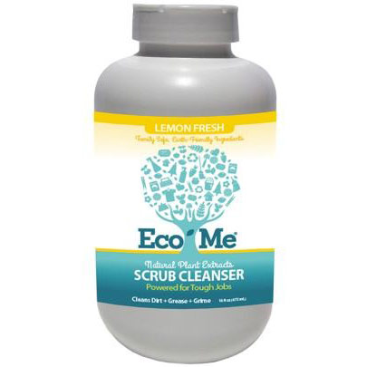 Eco-Me Eco-Me Scrub Cleanser, Natural Plant Extracts, Lemon Fresh, 16 oz