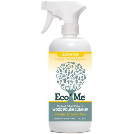 Eco-Me Eco-Me Wood Polish Cleaner, Natural Plant Extracts, Lemon Fresh, 16 oz