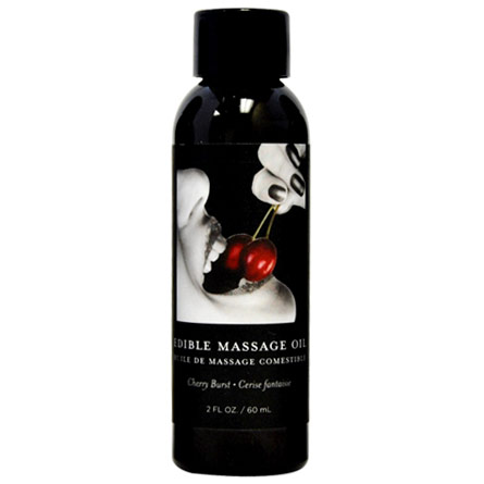 Earthly Body Edible Massage Oil, Cherry, 1 oz, Earthly Body