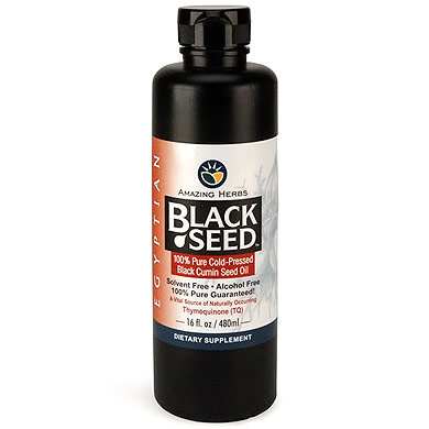 Amazing Herbs Egyptian Black Seed Oil, 16 oz, Amazing Herbs