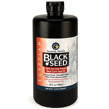 Amazing Herbs Egyptian Black Seed Oil, 32 oz, Amazing Herbs