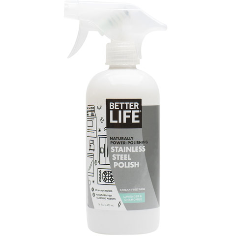 Better Life Green Cleaning Einshine, Natural Stainless Steel Polish, Lavender & Chamomile, 16 oz, Better Life Green Cleaning