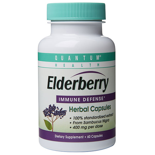 Quantum Health Elderberry Extract Standardized, 60 capsules, Quantum Health