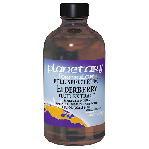 Planetary Herbals Elderberry Fluid Extract Liquid 8 fl oz, Planetary Herbals