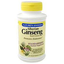 Nature's Answer Eleuthero Extract (Siberian Ginseng) Standardized 60 vegicaps from Nature's Answer