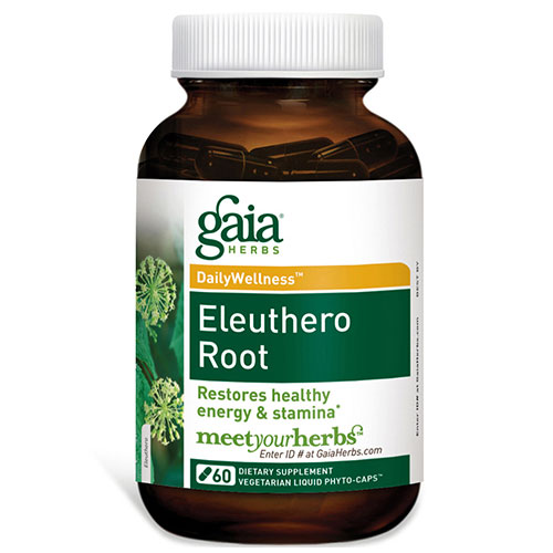 Gaia Herbs Eleuthero Root, 60 Liquid Phyto-Caps, Gaia Herbs