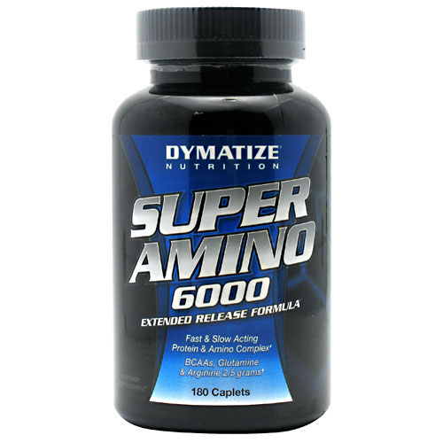 Dymatize Nutrition Super Amino 6000, 180 Caplets, Dymatize Nutrition