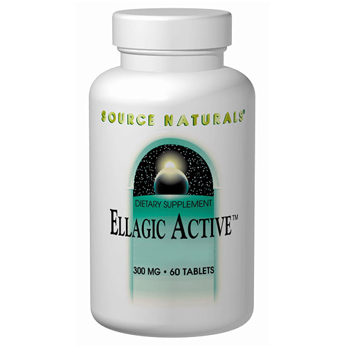 Source Naturals Ellagic Active, Raspberry Extract 300mg 40% Ellagitannins 60 tabs from Source Naturals