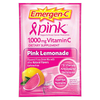 Alacer/Emergen C Emergen-C Pink Lemonade, 30 Packets, Alacer Emer'gen-C