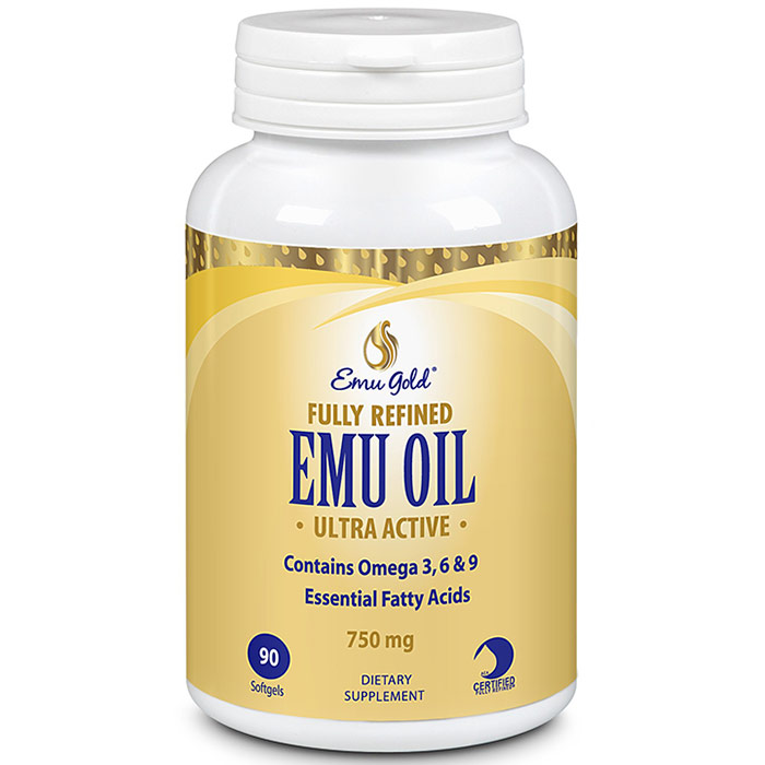 Emu Gold Ultra Emu Oil, Extra Strength, 750 mg, 90 Softgels, Emu Gold