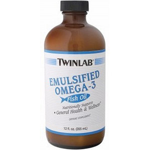Twinlab Emulsified Omega-3 Fish Oil Liquid 12 oz from Twinlab