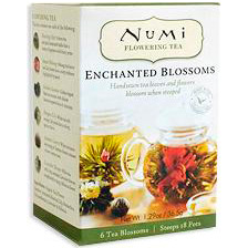 Numi Tea Flowering Tea Gift Set in Bamboo Box, 6 Blossoms + 1 Teapot, Numi Tea: Enchanted Blossoms, Refill for Flowering Tea Gift Set, 1.29 oz, Numi Tea