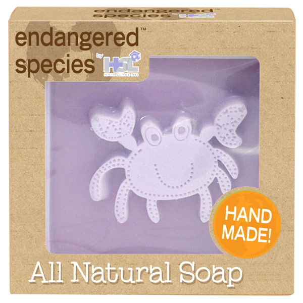 Health Science Labs Endangered Species Children's Character Bar Soap - Crab, 2.2 oz, Health Science Labs